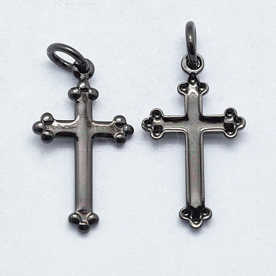 Brass Pendants KK-P147-13B-NR-1