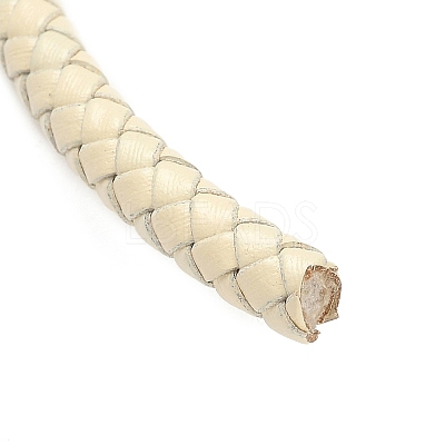 Braided Leather Cord with Core WL-F009-B07-6mm-1