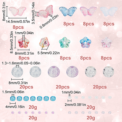 DIY Glass & Seed Beads Jewelry Making Finding Kit DIY-SC0025-69-1