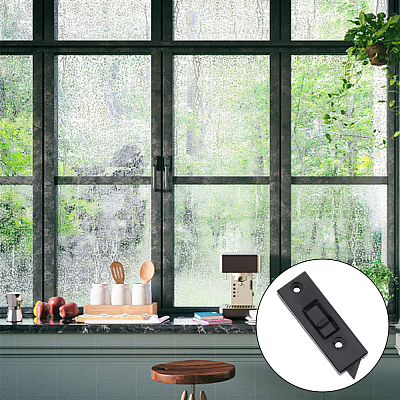 2 Pairs Plastic Window Latch Locks KY-GF0001-26A-1