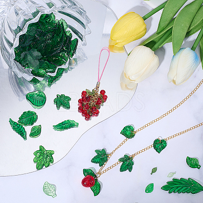 130Pcs 5 Styles Transparent Acrylic Pendants TACR-BM0001-05-1