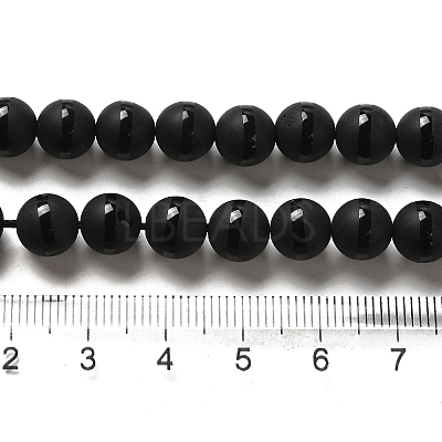 Dyed Natural Agate Round Bead Strands LS-G-J271-10-8mm-1