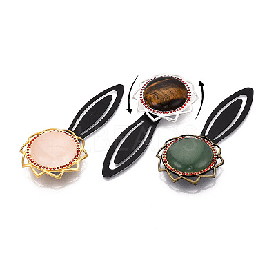 Alloy & Iron Bookmark Cabochon Settings PALLOY-N184-10G-1