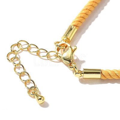 Nylon Milan Cord Necklace Making MAK-M028-01G-01-1