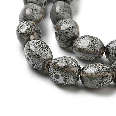 Handmade Porcelain Beads Strands PORC-B002-09-1