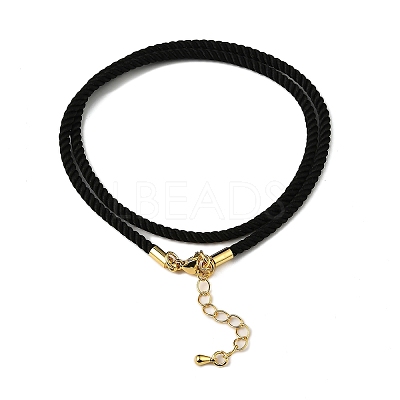 Nylon Milan Cord Necklace Making MAK-M028-01G-16-1
