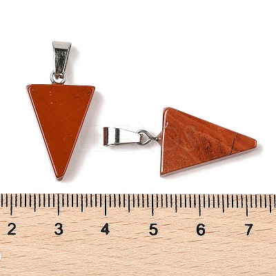 Natural Red Jasper Pendants G-B127-04P-07-1