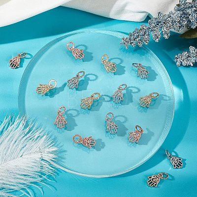 30Pcs 3 Colors Rack Plating Alloy European Dangle Charms MPDL-FH0001-06-1