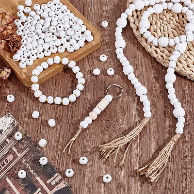Natural Wood Beads WOOD-PH0003-56A-01-1
