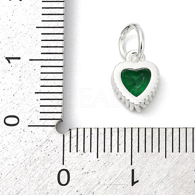Brass Micro Pave Cubic Zirconia Pendants KK-H204-01S-06-1