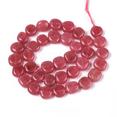 Natural White Jade Beads Strands G-N354-01A-02-1