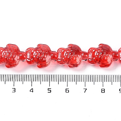 Transparent Glass Enamel Beads Strands GLAA-B021-06D-1