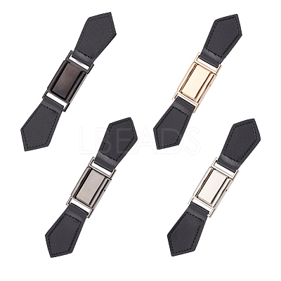 4 Sets 4 Colors PU Leather Buckles FIND-FG0002-29-1