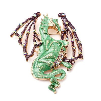 Flying Dragon Enamel Pins LS-ALRI-D302-02A-G-1