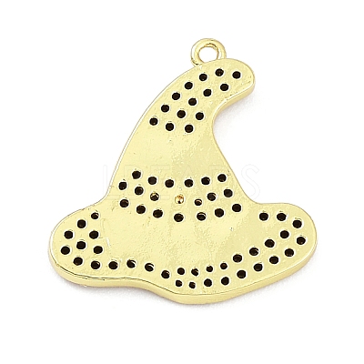 Rack Plating Brass Cubic Zirconia Pendants KK-D031-07G-01-1