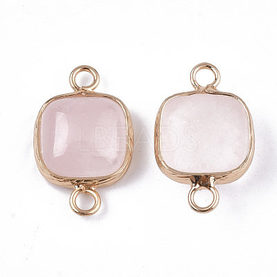 Natural Rose Quartz Links connectors G-S344-69L-1