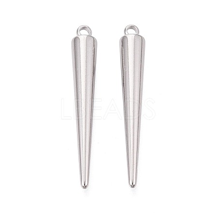 304 Stainless Steel Pendants STAS-T075-22B-P-1
