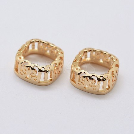 Brass Sew on Prong Settings LS-KK-E753-02LG-10x10-1