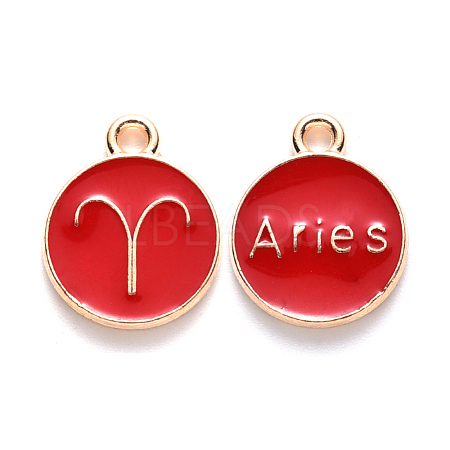 Alloy Enamel Pendants ENAM-S124-01B-07A-1