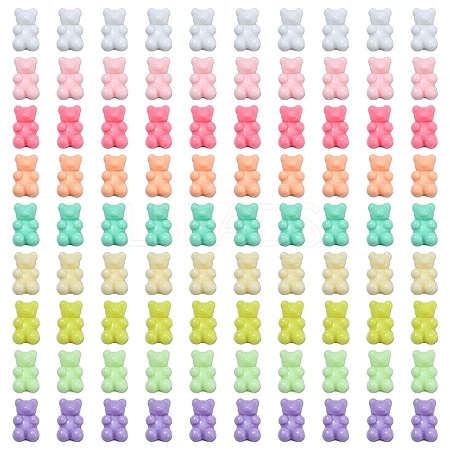 360Pcs 9 Colors Opaque Acrylic Beads SACR-CJ0001-19-1