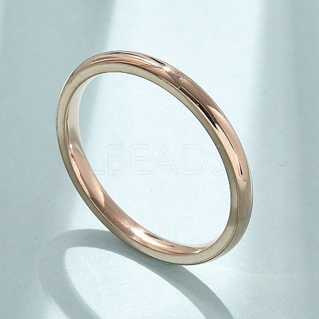 Ion Plating(IP) 304 Stainless Steel Plain Band Rings STAS-I160-E03-KCG-1