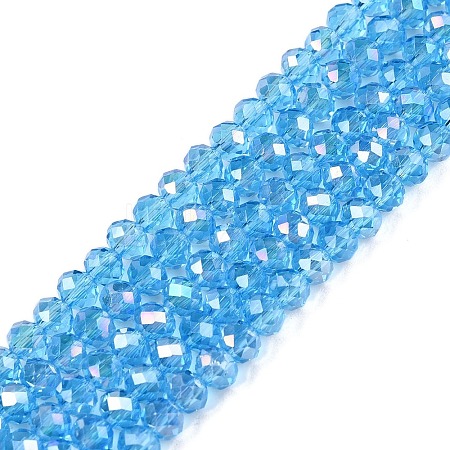 Electroplate Glass Beads Strands LS-EGLA-A044-T3mm-B08-1
