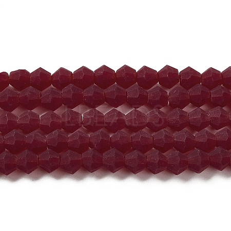 Imitate Austrian Crystal Frosted Glass Beads Strands LS-EGLA-A039-T2mm-MD27-1