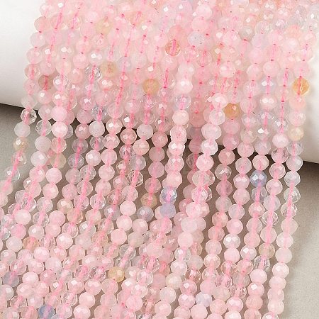Natural Morganite Beads Strands G-O166-25-3mm-01-1