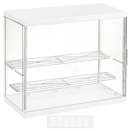 Assembled Rectangle Acrylic Action Figures Display Boxes ODIS-WH0017-096B-1