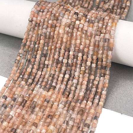 Natural Multi-Moonstone Beads Strands G-L587-C05-02-1