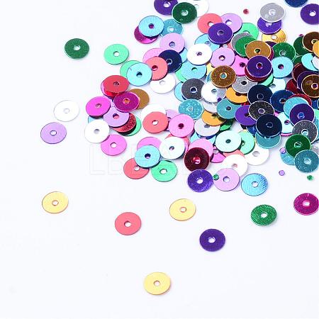 Ornament Accessories Plastic Paillette Beads PVC-R014-6mm-M-1