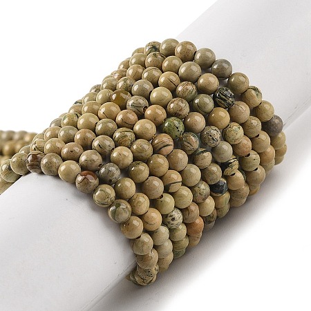 Natural Verdite Stone Beads Strands G-P530-B07-01-1