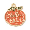Thanksgiving Day Alloy Pendants X-ENAM-R007-01G-11-1