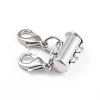 Alloy Magnetic Slide Lock Clasps X-PALLOY-YW0001-18P-1