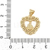 Brass Micro Pave Cubic Zirconia Pendants KK-P323-11A-G01-3