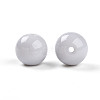 Opaque Solid Color Glass Beads GLAA-N007-10mm-A08-2