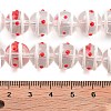 Glass with Enamel Beads Strands GLAA-M047-01F-4