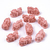 Carved Synthetic Coral Pendants CORA-R020-10-1