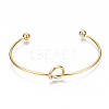 304 Stainless Steel Love Knot Cuff Bangle Making LS-MAK-S073-001G-2