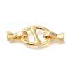 Brass Fold Over Clasps KK-K389-023G-1