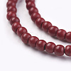 1 Strand Dyed Crimson Round Synthetic Turquoise Beads Strands X-TURQ-G106-4mm-02H-3