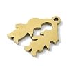 304 Stainless Steel Charms STAS-C097-33G-2