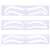 60Pcs 3 Styles Plastic Eyebrow Tattoo Practice Skin AJEW-CP0009-58B-7