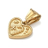 304 Stainless Steel Pendants STAS-D225-05G-2