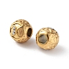 Ion Plating(IP) 304 Stainless Steel Rhinestone European Beads STAS-A092-10K-G-2