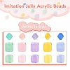 705Pcs 15 Style Imitation Jelly Acrylic Beads MACR-YW0001-78-2