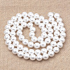 Eco-Friendly Plastic Imitation Pearl Beads Strands X-MACR-S285-2.5mm-04-2