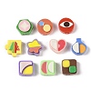 Opaque Resin Decoden Cabochons RESI-H161-03-1