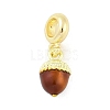 Brass Enamel Fruit European Dangle Charms KK-Z090-08G-08-1