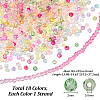18 Strands 18 Colors Transparent Gradient Color Glass Beads Strands GLAA-PH0002-95-2